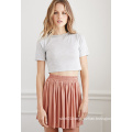 Lastest Special Design Pleated Women Mini Skirt